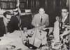 César Lattes e Paulo Sawaya em reunião com o governador Jânio Quadros<br>23 março 1958, São Paulo - SP.